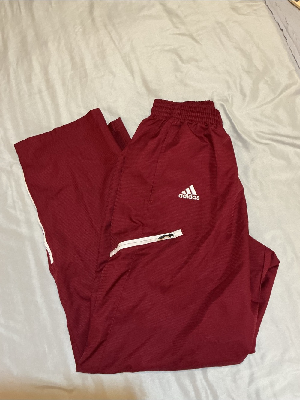 Adidas Maroon Climaproof Wind Pants Men's Medium